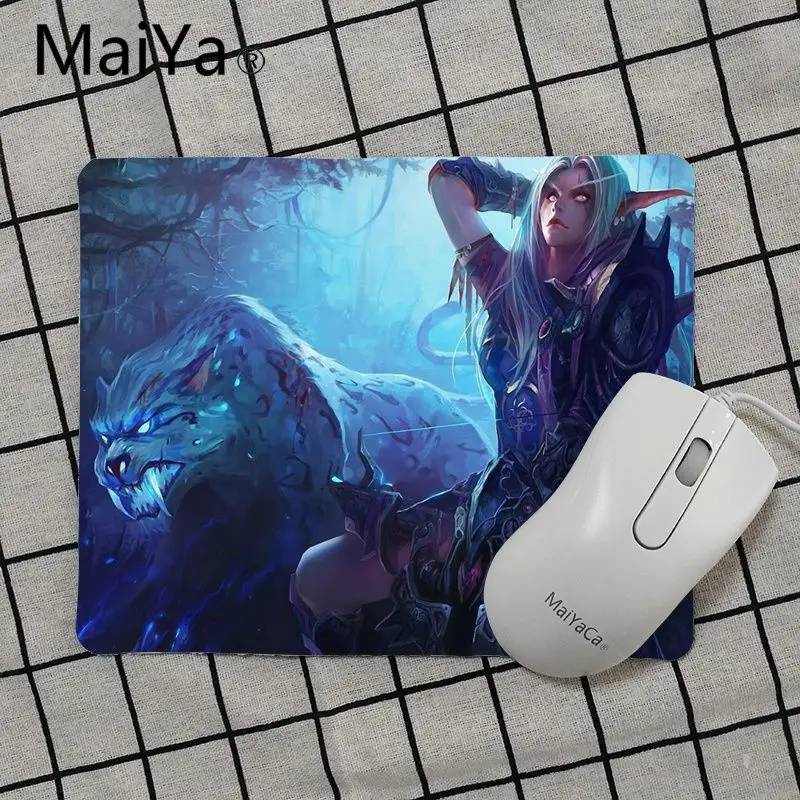 No Lock Edge18x22cm Maiya высокое качество WOW World of Warcraft красивый коврик для мышки в стиле аниме подставка под руку мышь - Цвет: No Lock Edge18x22cm