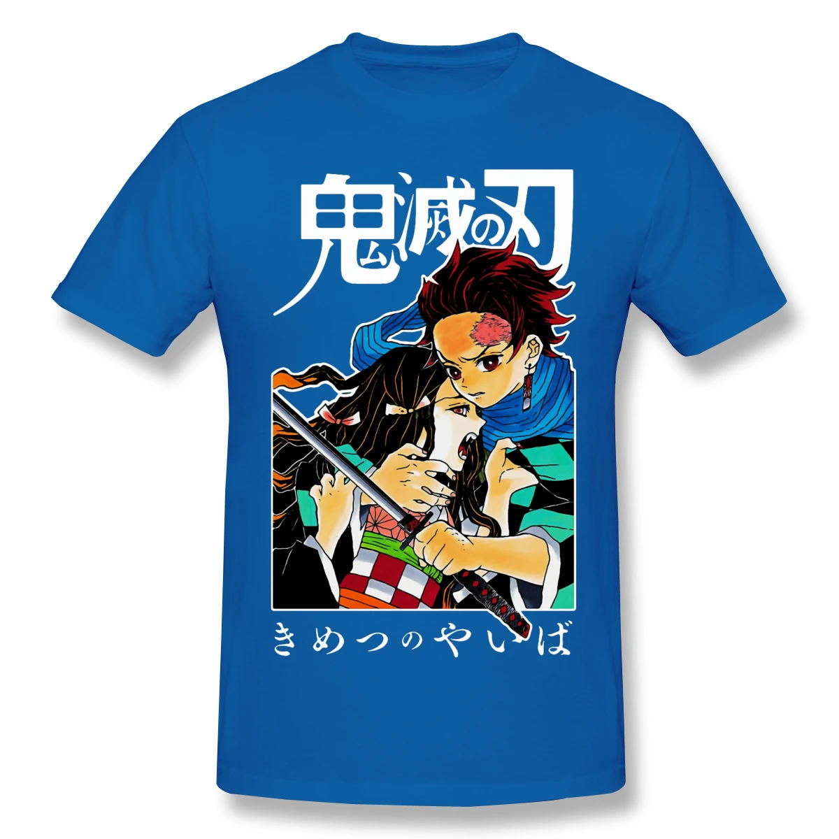 

Men Demon Slayer Kimetsu no Yaiba T-Shirts Funny Tops Cool Man Pure Cotton Tees Harajuku tShirt