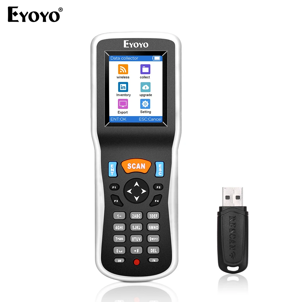 Eyoyo PDT6000 Bar Code Scanning Instrument Handheld Inventory Data Terminal Collector Barcode Scanner PDT 1D with USB Port | Компьютеры и