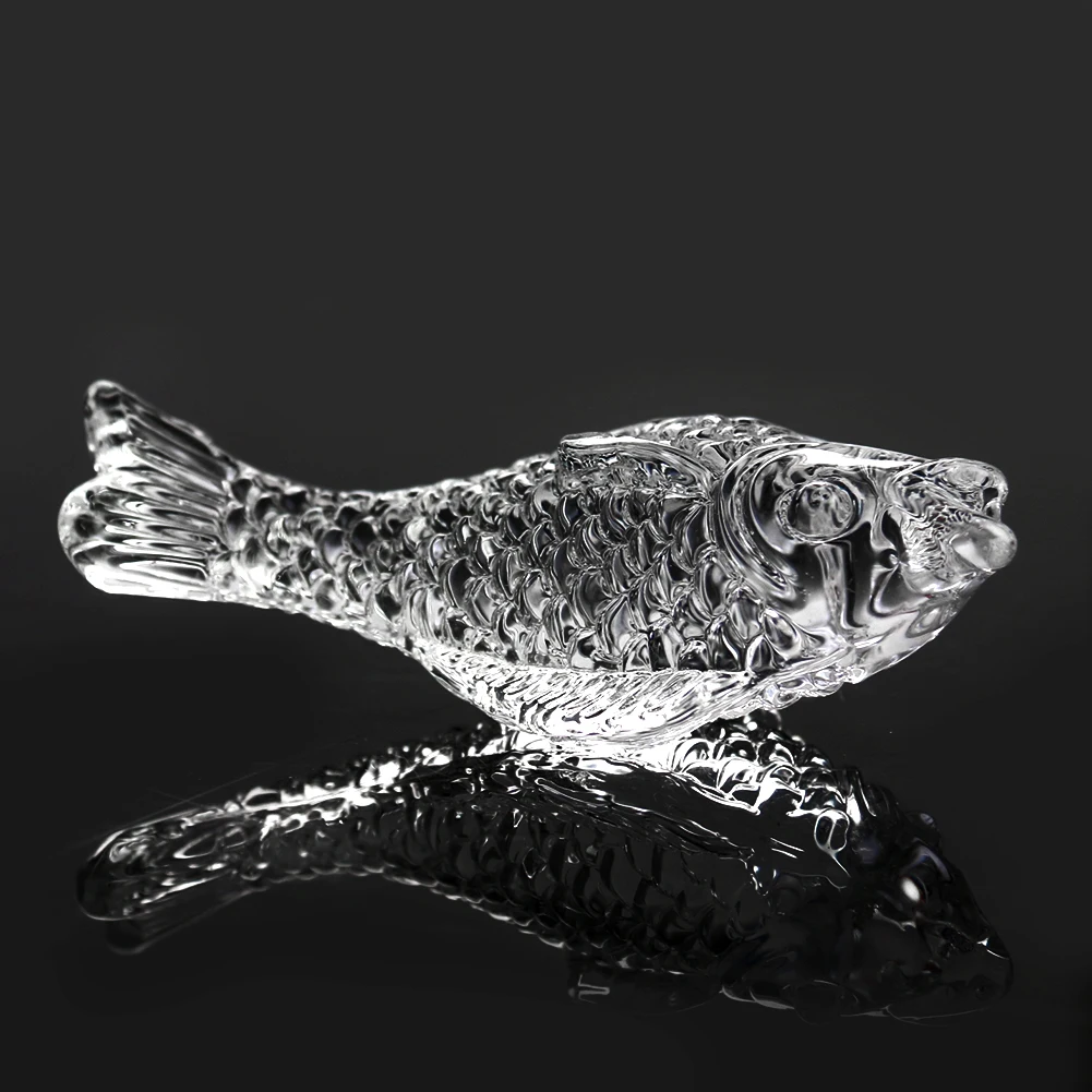 

Crystal Animal Goldfish Figurine Miniature Paperweight Handmade Glaze Crafts Lucky Fairy Garden Home Decor Accessories Gifts