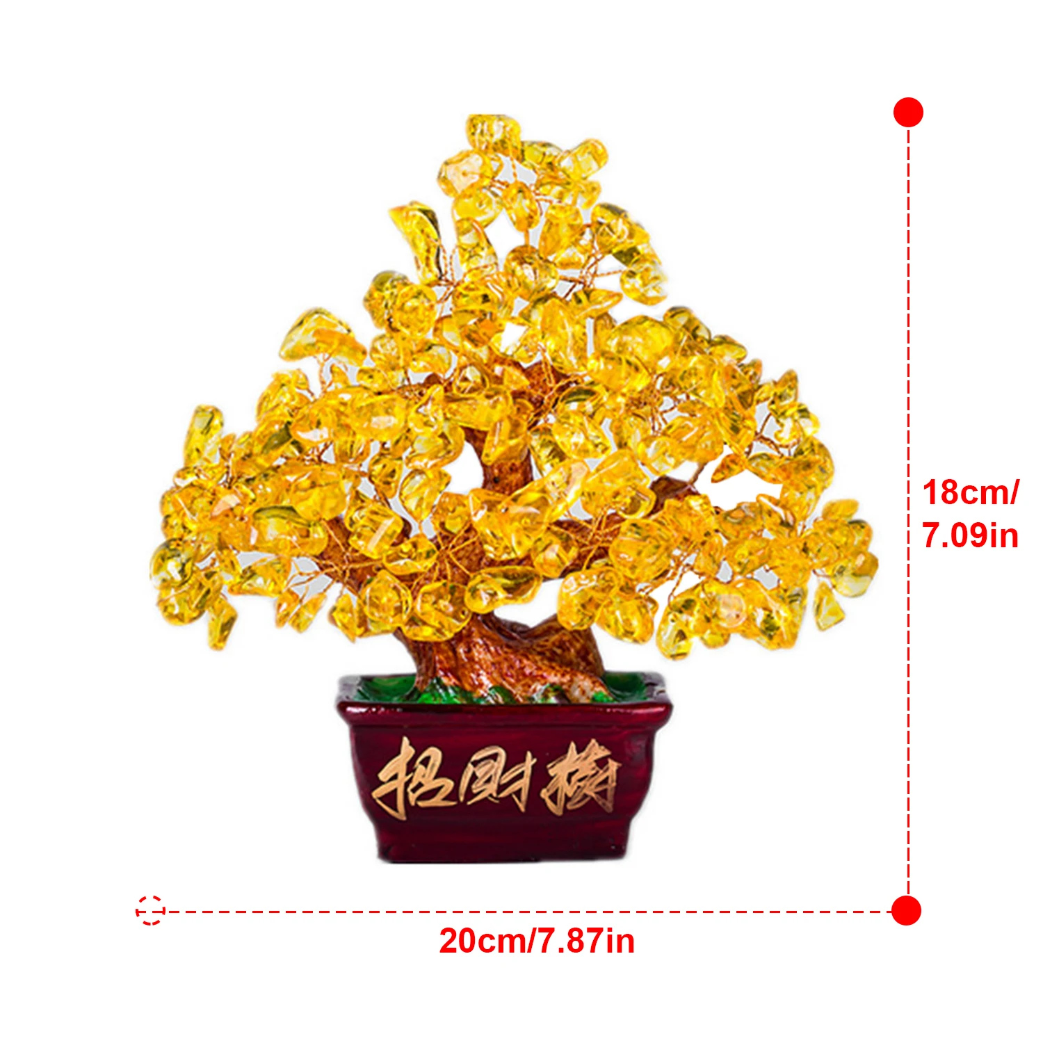 Эпоксидная смола драгоценный камень фэн-шуй бонсай офисный магазин домашнее