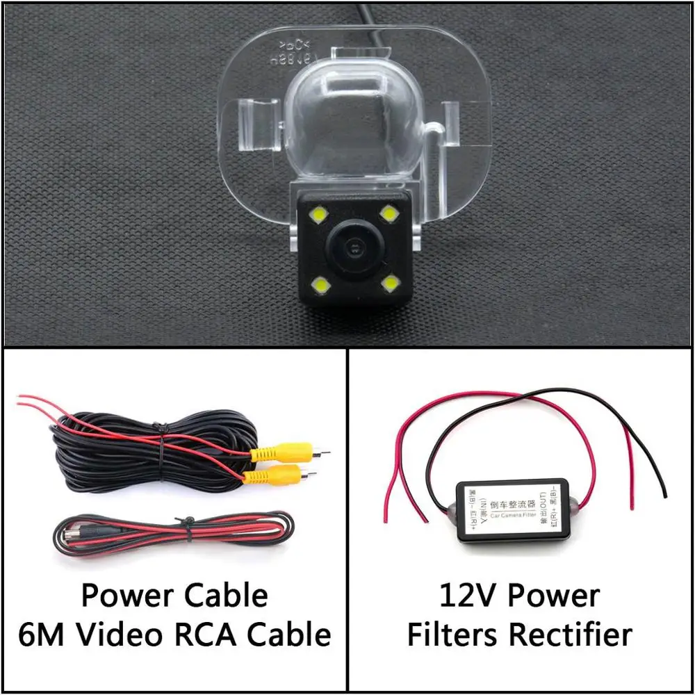 Camera With Filter 4 Светодиодный свет камера заднего вида для hyundai Accent Solaris Creta ix20 Verna i25 Accent 4 RB 5D седан Автостоянка ЖК-зеркало монитор - Название цвета: Camera With Filter