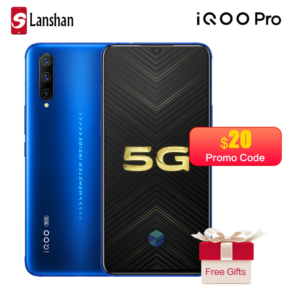 Vivo iQOO Pro смартфон Snapdragon855 Plus 4500 мАч 44 Вт 6,4" экран 48MP камера 12 Гб 128 Гб мобильный телефон