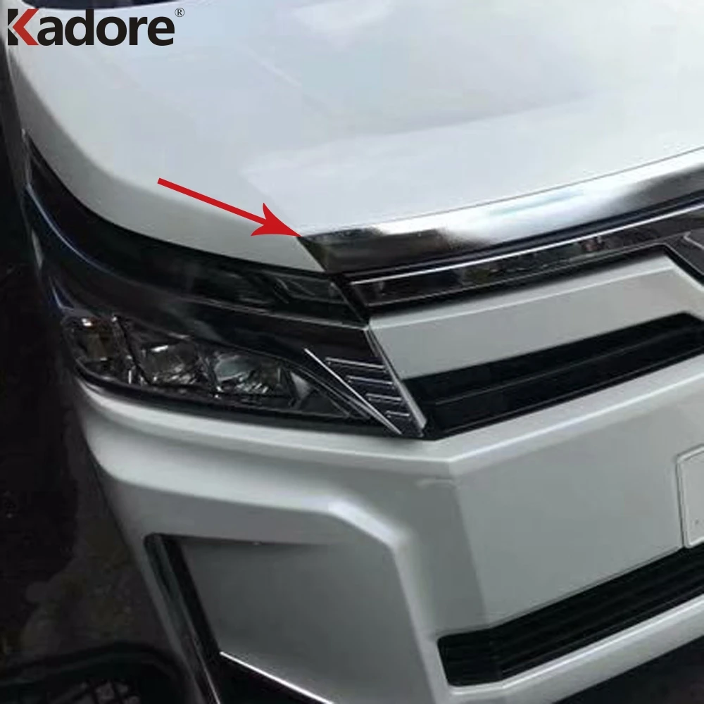 Для Toyota Voxy Noah R80 2017 2018 2019 ABS Хром Передняя решетка Планки грили отделка рамы авто