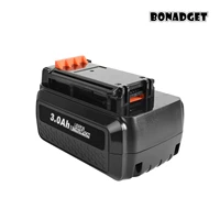 bonadget for black decker 40v 3000mah li ion rechargeable power tool battery lbxr36 bl2036 lbx2040 lst136lst420lst220 l50