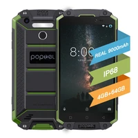 global version unlock smartphone 9000mah poptel p9000max 4g64g nfc power bank phone waterproof ruggedphone support one week use
