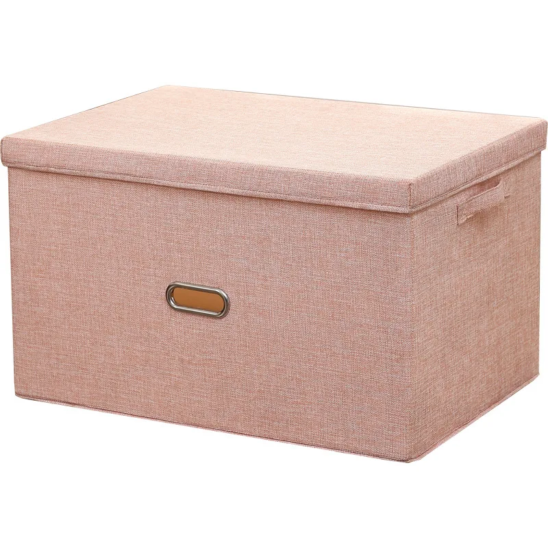 

Sizes Large cotton linen Fabric folding storage box Kids Toy organizer for Home Closet Bedroom Drawers Container S6S11L60