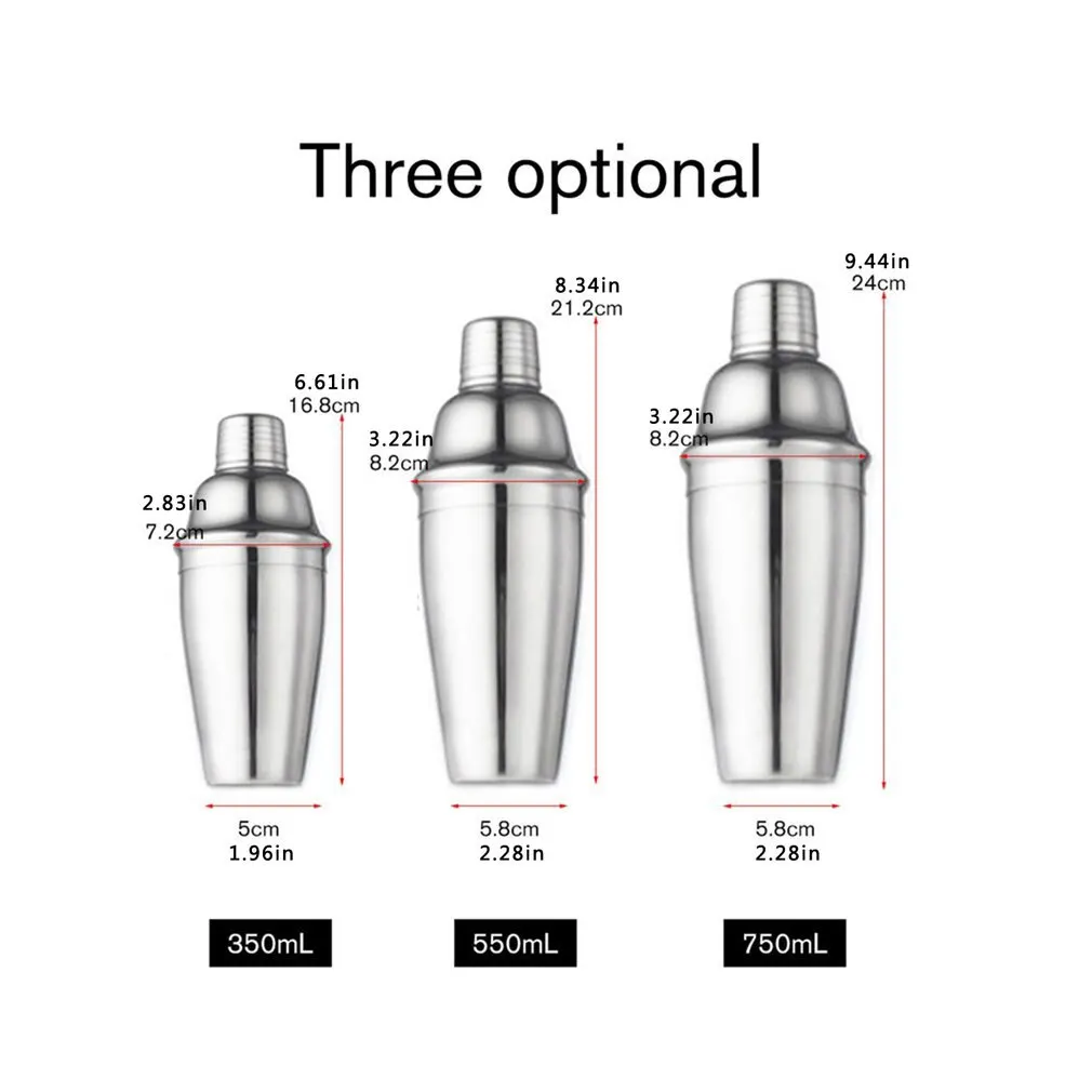 

10 Piece Set Stainless Steel Cocktail Set Bar Bartending Tool Barware Set Shaker Set with Wooden Rack