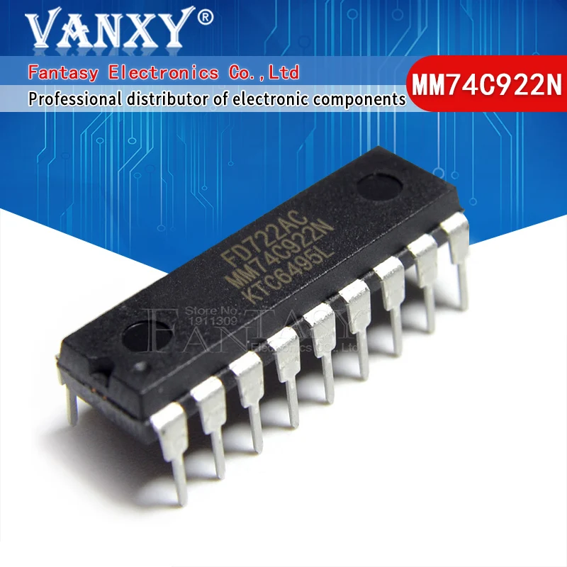 

5 шт. MM74C922N DIP18 MM74C922 74HC922N 74HC922 DIP