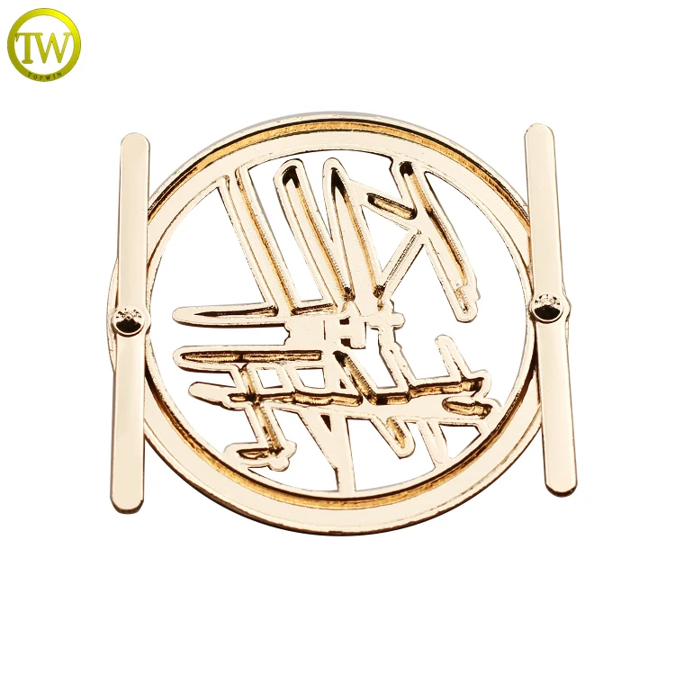 Заказной логотип выгравированный позолоченный круглый металлический лейбл | Дом