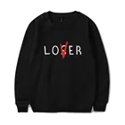 Хип-хоп Bluza Pennywise Loser Lover толстовка с капюшоном для мужчин s пуловер повседневные Losver толстовки с длинным рукавом фильм это lossers Клубные толстовки для мужчин