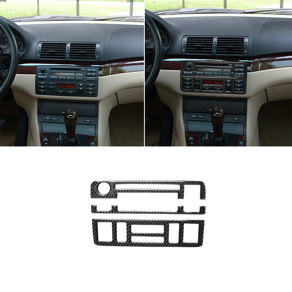 

Carbon fiber Car Center Console Panel Trim Decorative Cover for BMW E46 1999-2004