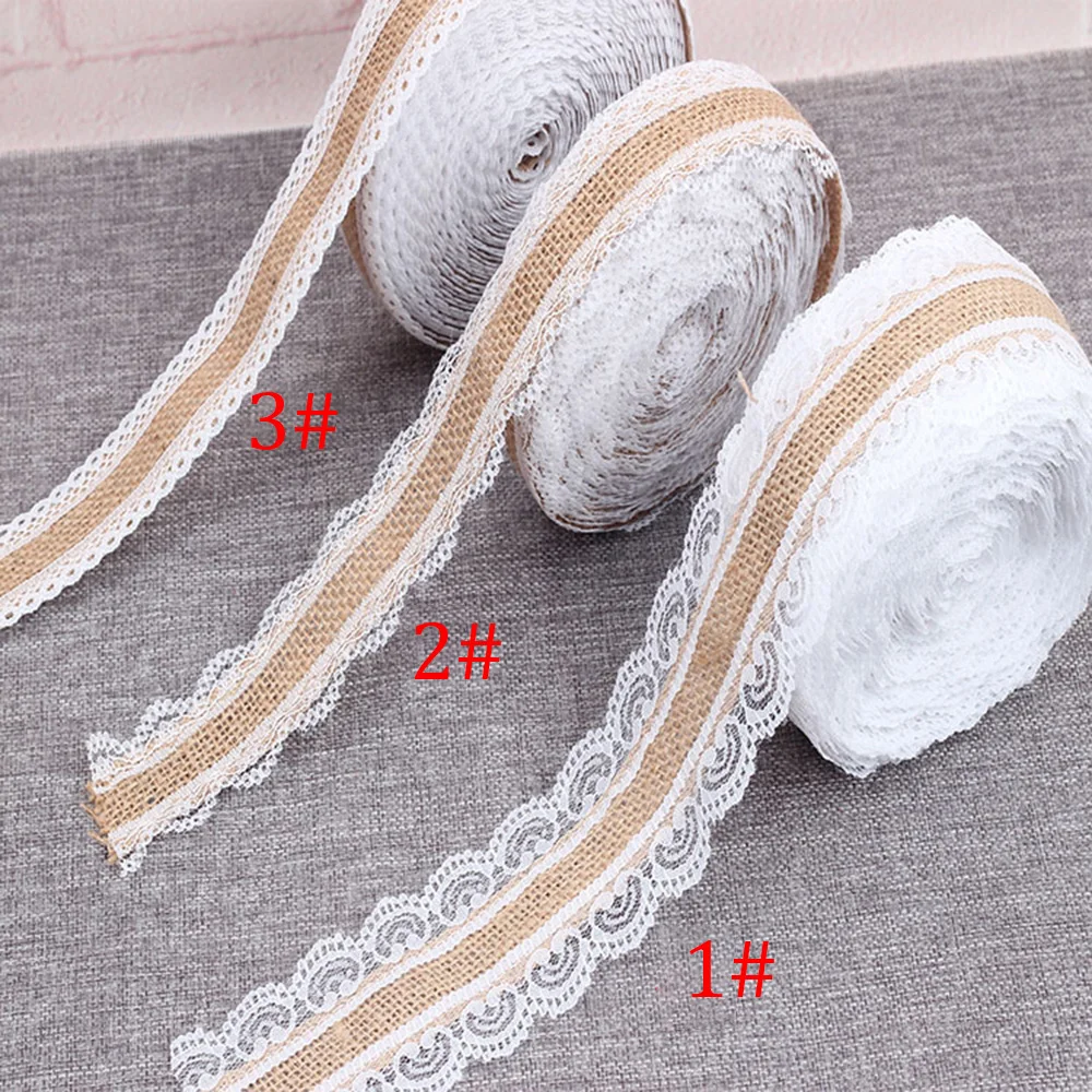 Новинка 2 м 25 мм белая кружевная лента сделай сам ручная работа кружево лен рулон