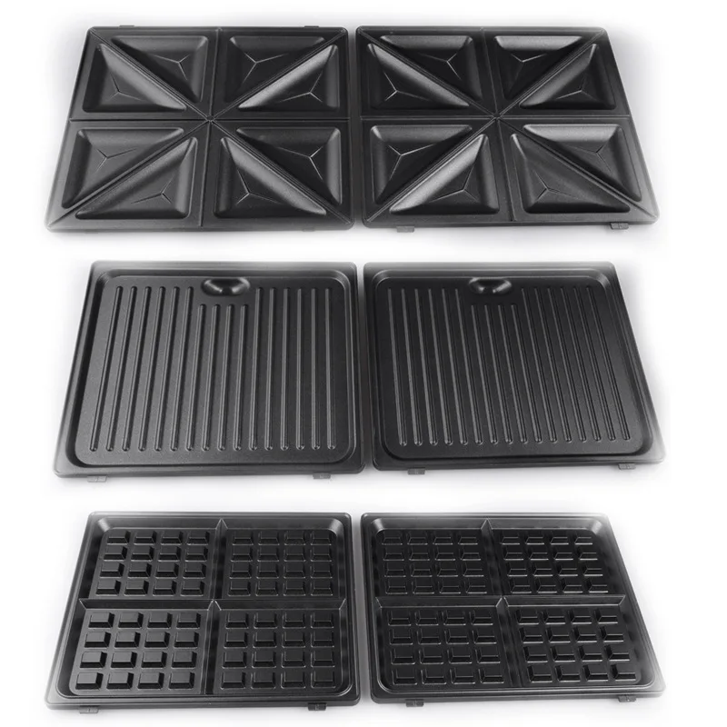 

DSP 2-in-1 Multifunctional Sandwich Maker Stainless Steel Black Breakfast Maker Toaster Oven Appliances Kitchen Baking