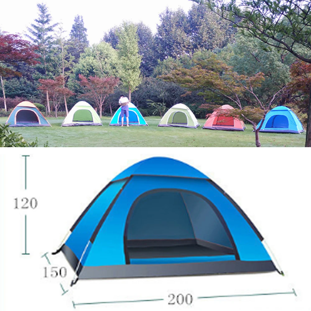 

2 Person outdoor automatic tents Double Layers large family Tent waterproof camping hiking tent
