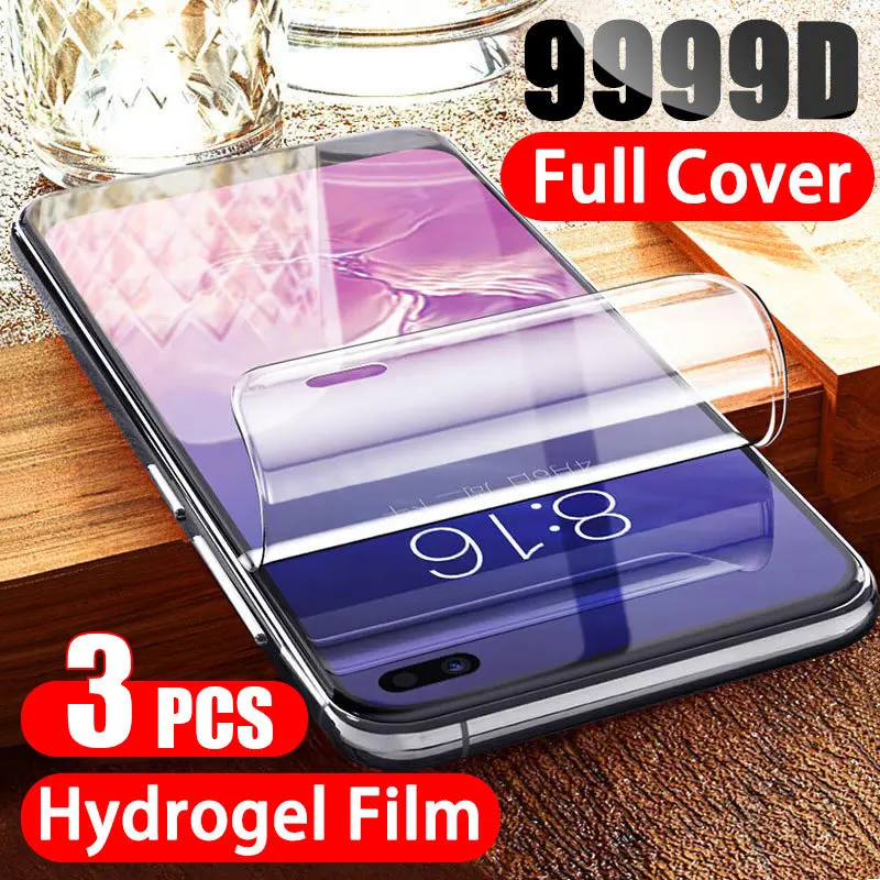 

Hydrogel Film Screen Protector For Samsung Galaxy S10 S10E S9 S8 S20 Plus Full Cover Protective For A51 A50 A70 A71 Note 8 9 10