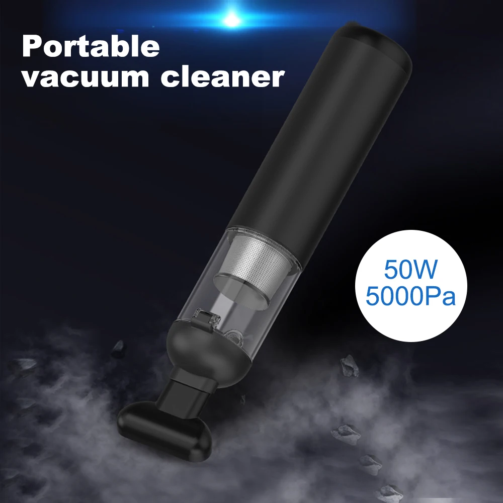 

Portable Car Vacuum Cleaner Wireless Handheld Auto Vacuum 5000 PA Suction For Home Desktop Cleaning пылесос ручной
