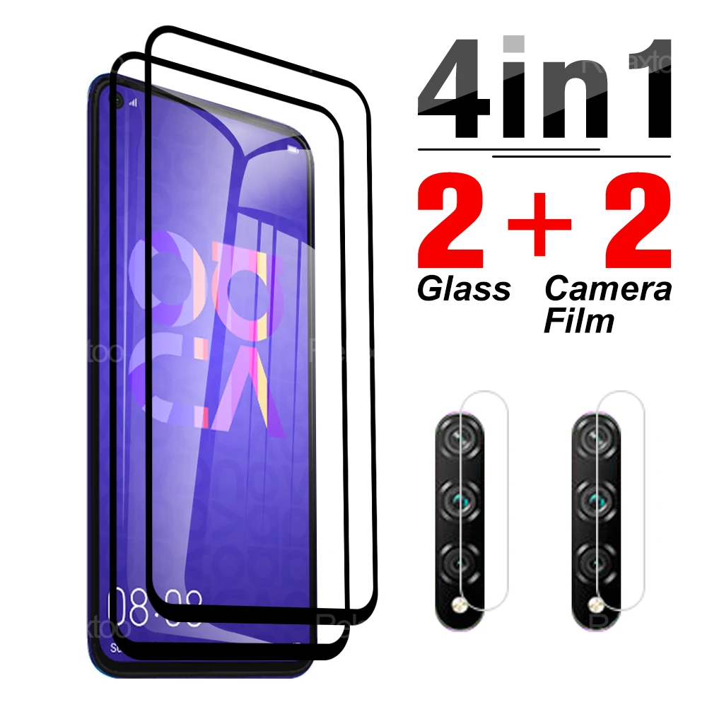 

4 в 1 закаленное стекло для защиты экрана камеры для Huawei Nova 5 T 5 ноября 5 T Защитная пленка для объектива Huawi на 6,26 дюйма для детской комнаты