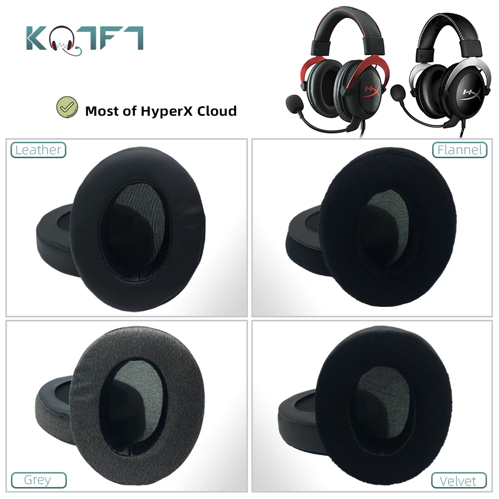 Сменные амбушюры KQTFT для HyperX Cloud I/ II X Pro Gaming Silver Core Alpha S/ Gold|Аксессуары наушников| |