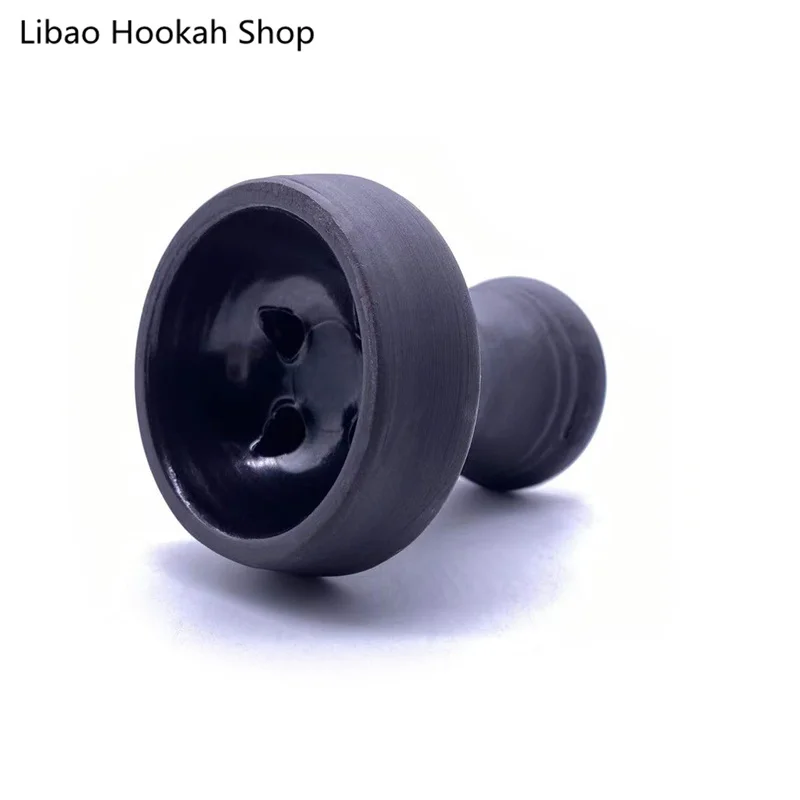 

Hookah Black Four-hole Ceramic Chicha Bowl Narguile Cachimba Shisha Nargile Sheesha Water Pipe Tool Smoking Accessories Gift