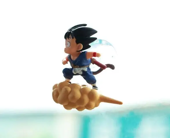 Dragon Ball Z Kids Flying Son Goku on somersault clouds Car Decoration Action Figure Model Toys