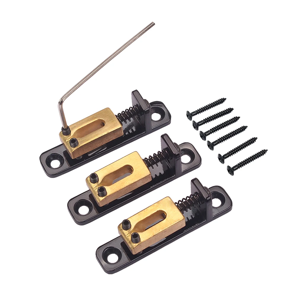 3 шт. запасные части для гитары роликовые мостовые седла с гаечным ключом Fender Strat