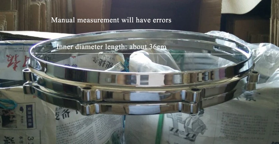 

4 pair 14inch 10 hole Die-cast drum hoops with 5 strainers