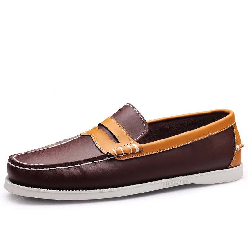

Men Shoes 2020 Summer Sneakers Breathable Brand Casual Shoes Handmade Fashion Leahter Moccasins Men Driving Shoes