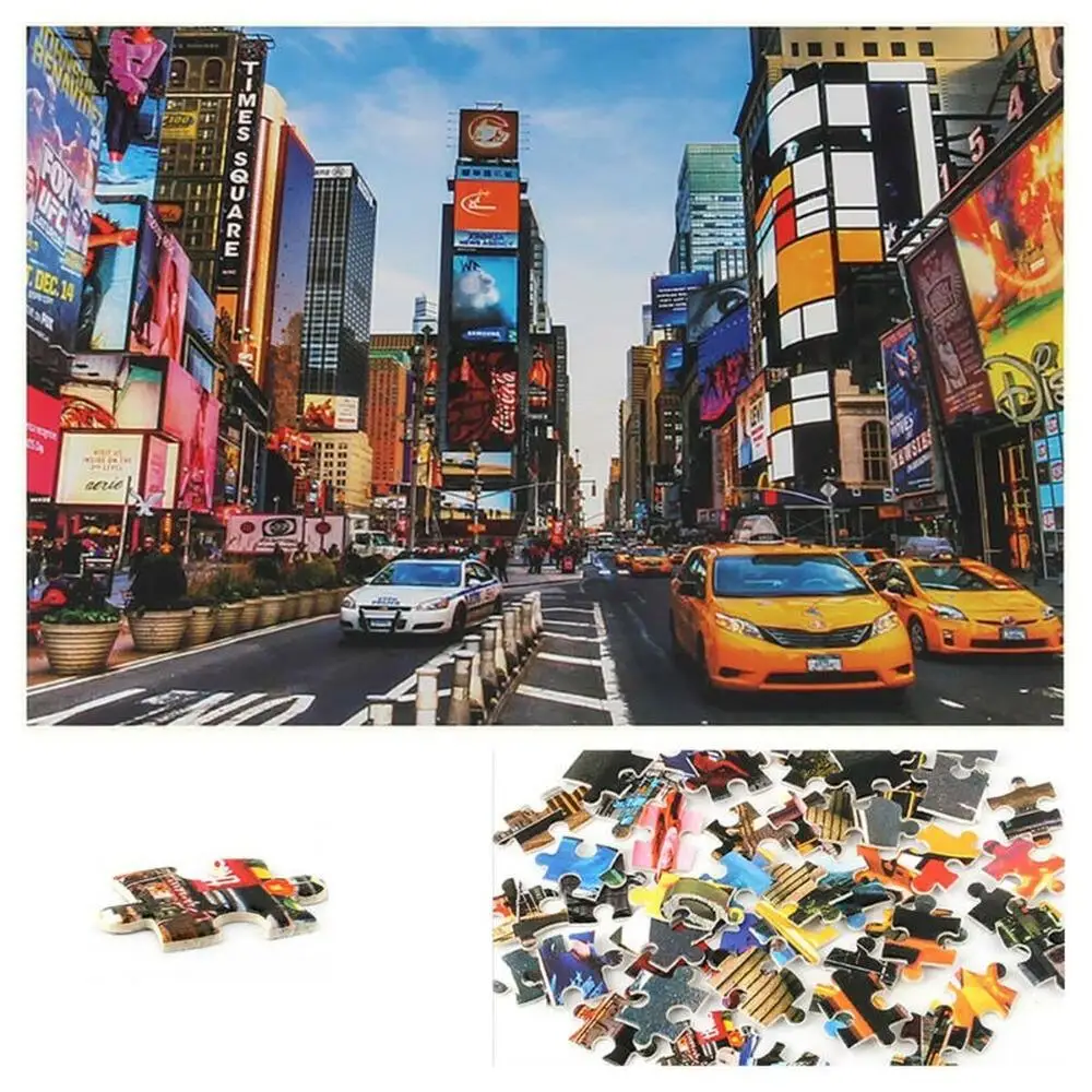 

1000 Pieces Times Square Paris Street Pattern Jigsaw Puzzles Game Toys for Children