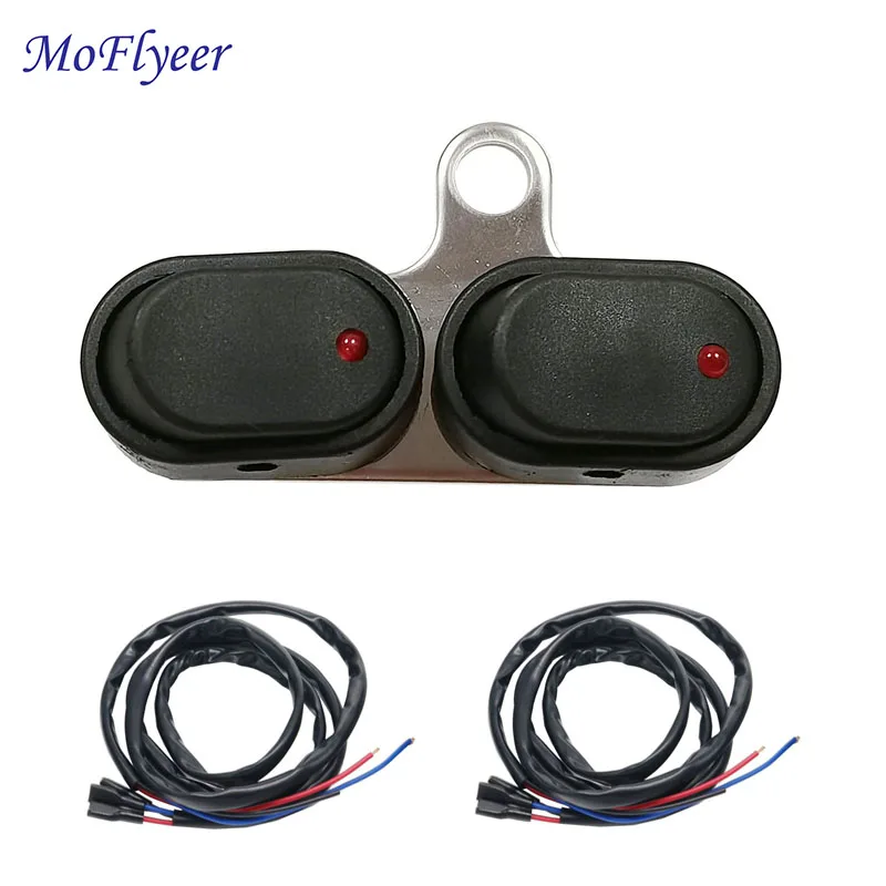 

MoFlyeer 12V Motorcycle Switch ON-OFF Handlebar Adjustable Motobike Waterproof Turn Signal Start Fog Switches Buttons Switch