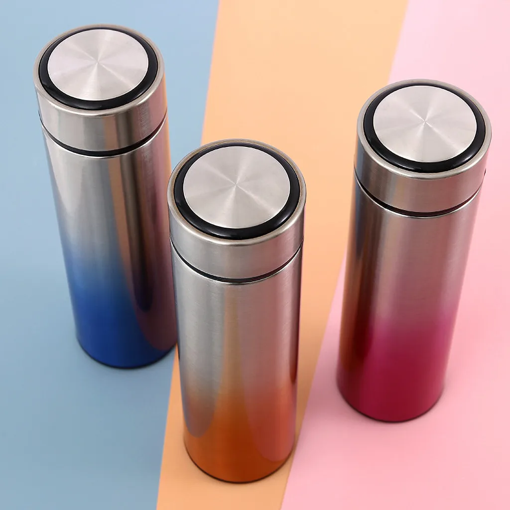 500 мл постепенная Вакуумная бутылка для воды из нержавеющей стали фляга большой