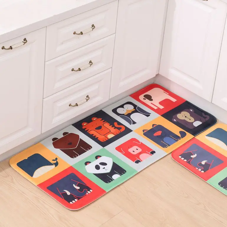 Новый мультяшный Коврик для двери напольный коврик нескользящий