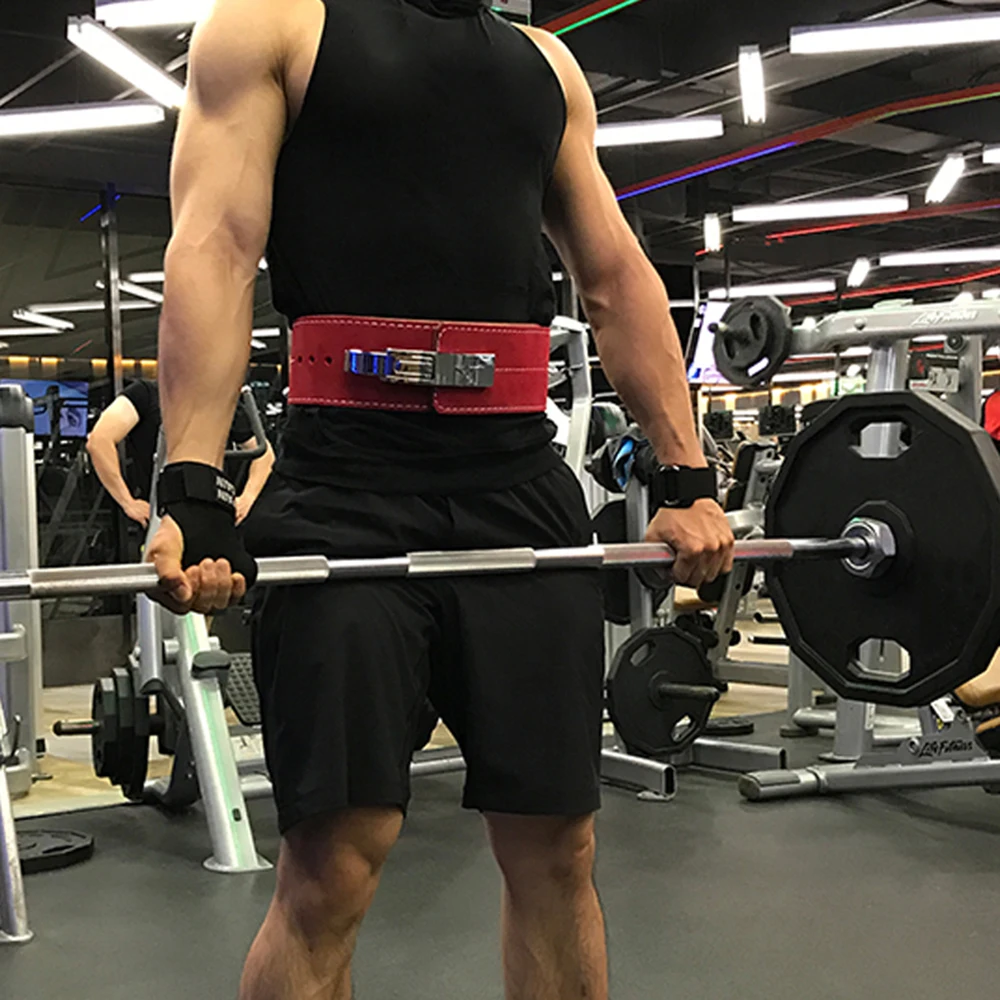 Спортивный живот для приседания со штангой жесткий рычаг кожаный ремень