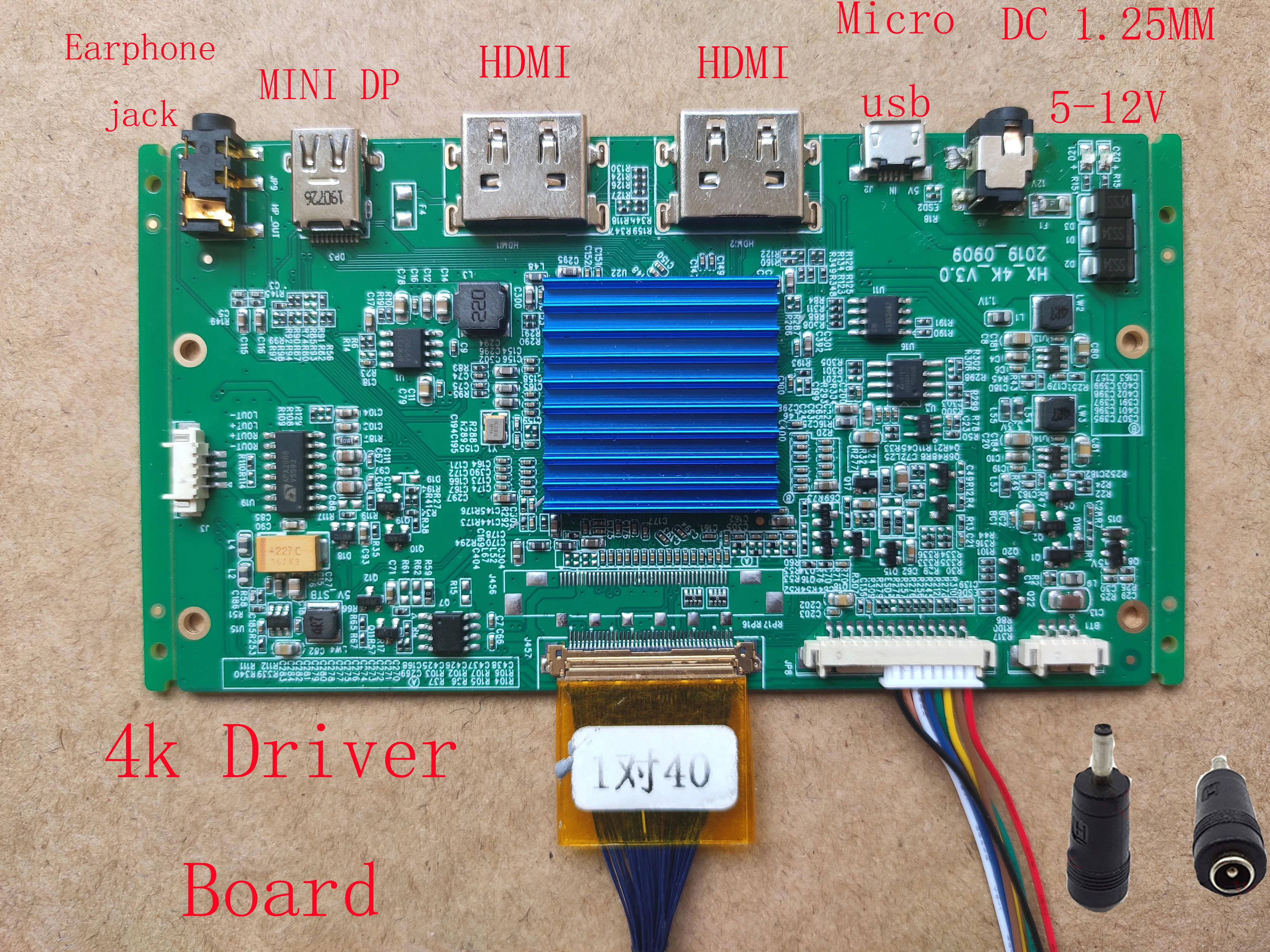 Плата драйвера 4K EDP HDMI MINI DP для Sharp LCD LQ125D1JW31 LQ156D1JW04 40pin 0 4 мм выделенная плата