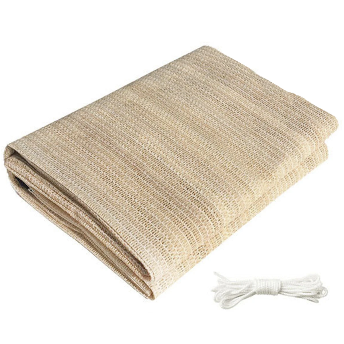 

Shade Cloth Taped Edge With Grommets UV-Resistant Sunblock Cloth For Garden Patio Balcony Flowers Plants Beige