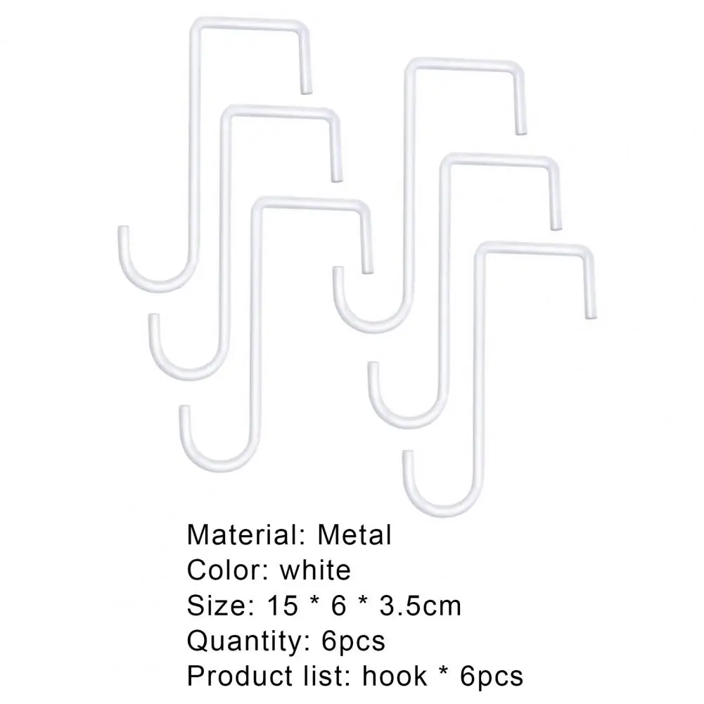 6 шт. крючок для забора J-образный простой в использовании Легкий