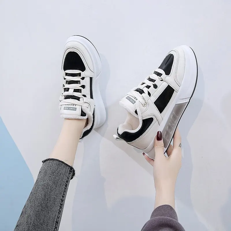 

2020 Winter Women Fashion Sneakers Chunky Platform Sports Vulcanized Shoes Woman Flat Casual Shoes Footwear New Zapatillas Mujer