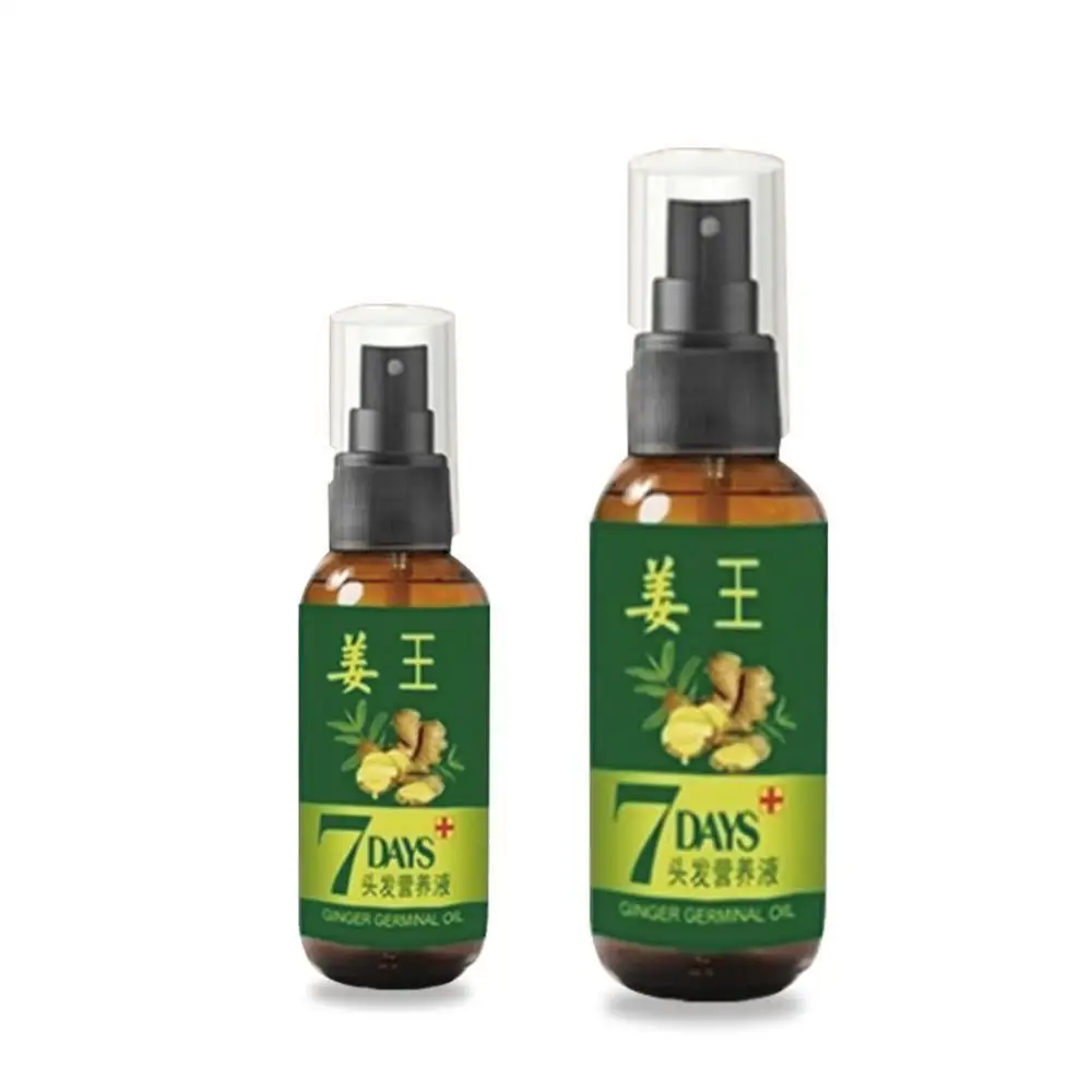 

30 ml 7 Day Ginger Germinal Serum Oil Natural Hair Loss Treatement Effective Fast Hair Growth Oil Hair Fiber Nutrition