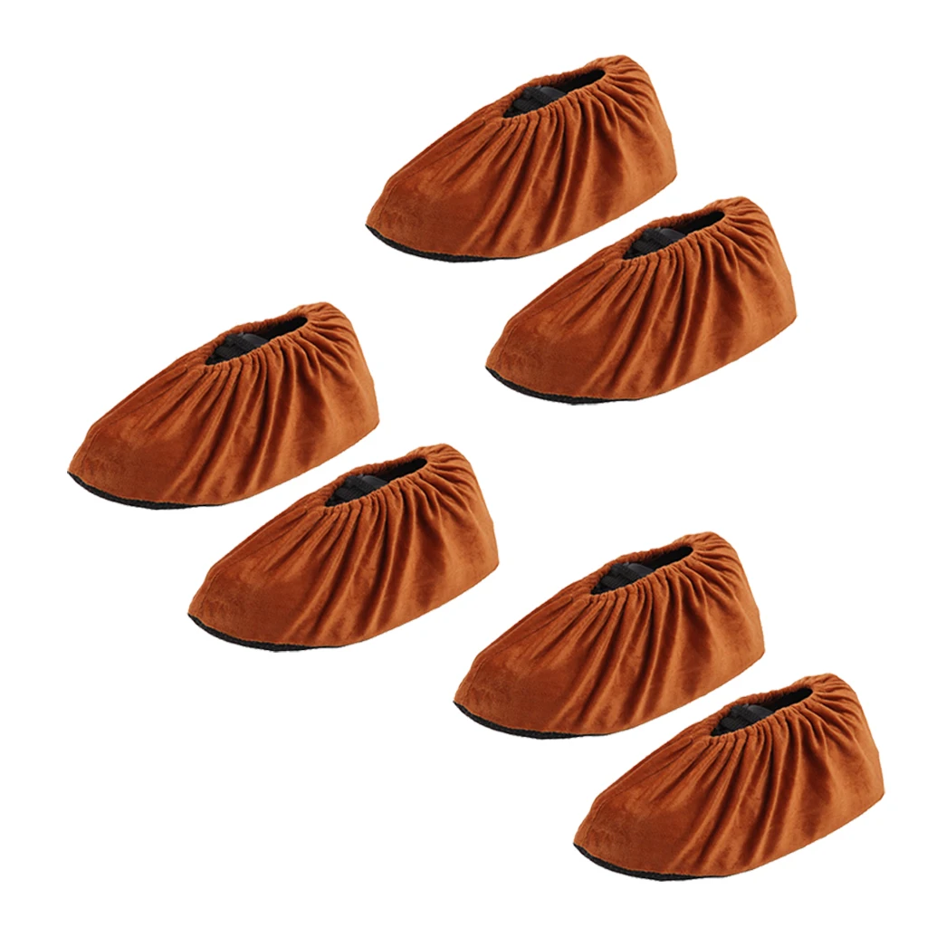 3 пары детских хлопковых утепленных колготок на нескользящие моющиеся Чехлы для