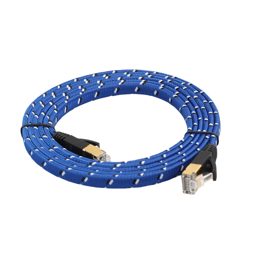 Ethernet Интернет LAN соединительные сетевые плоские кабели RJ45 CAT 7 CAT7 шнур кабель для