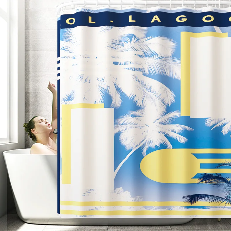 Домашний декор ковер для ванной коврик и набор водонепроницаемых занавесок душа