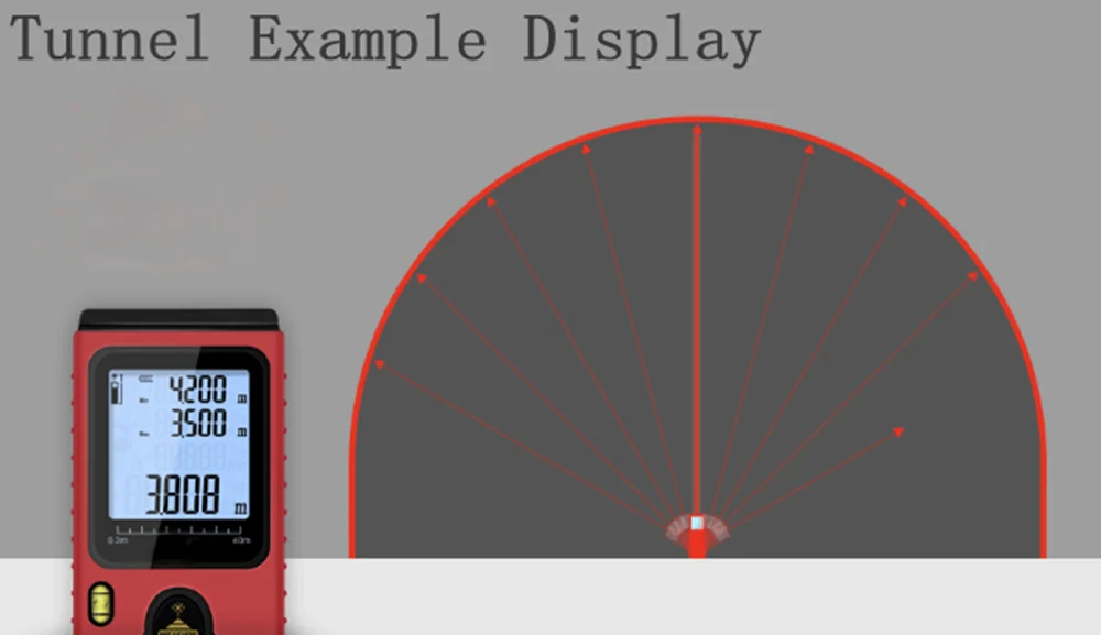 Цифровой лазерный дальномер измерение площади и объема диастиметр 40 м/60 м/80 м/100 м