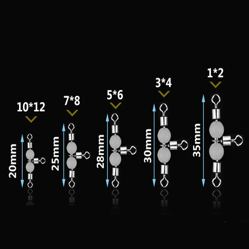 10 шт./лот светящиеся соединительные шарики сплошные кольца стопорный подшипник