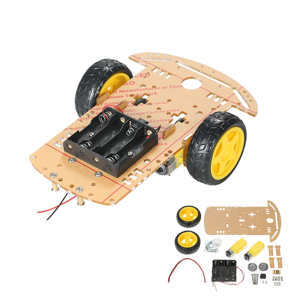 2WD 2-колесный умный автомобильный шасси DIY Kit Высокое качество моторы Трассировка