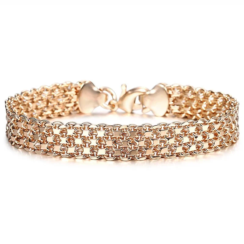 Мужские и женские браслеты из розового золота 20 см | Украшения аксессуары