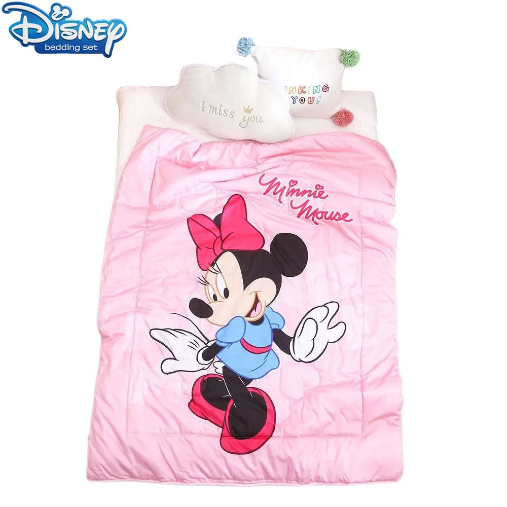 Cartoon pink Minnie mouse Summer Quilt Home Textiles Suitable for Children Boy Girl Kids Blanket Comforter 120x150 Free Shipping