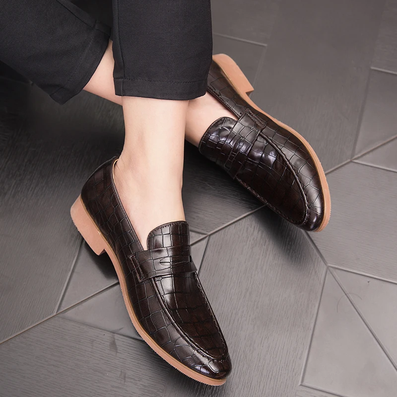 2019 г. мужская повседневная обувь дышащие кожаные лоферы офисная для мужчин