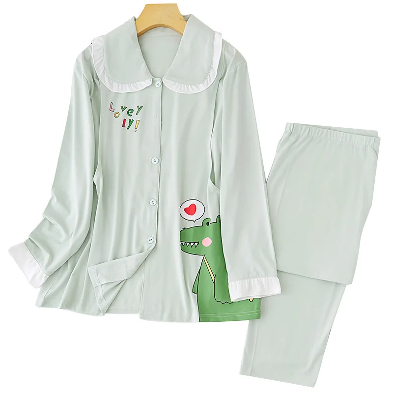

Delivery service cotton postpartum pajamas thin ventilation maternity discharge service breast feeding home service