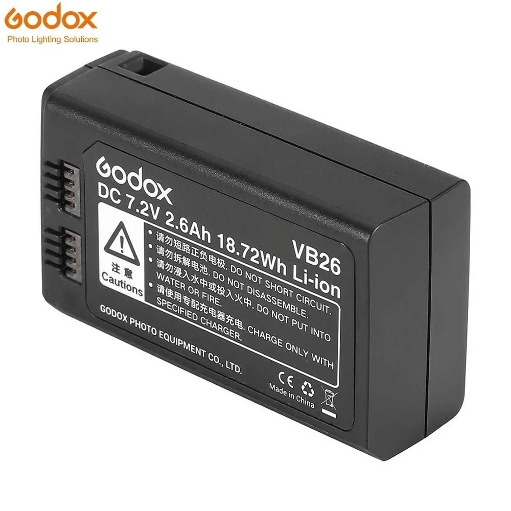 

Godox VB26 Speedlight Flash Battery for V1 V1C V1N V1S V1F V1O V1P V850III V860III V860III-C V860III-N V860III-S Speedlite Flash