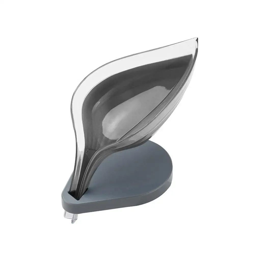 

free shipping Creative Leaf Soap Box Bathroom Decoration Leaf Shape Drying Soap Holder Tool Holder Hollow Rack Storage